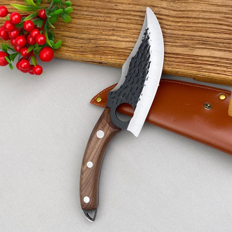 6" Tactical Finger-Hole Japanese Steel Chef Knife